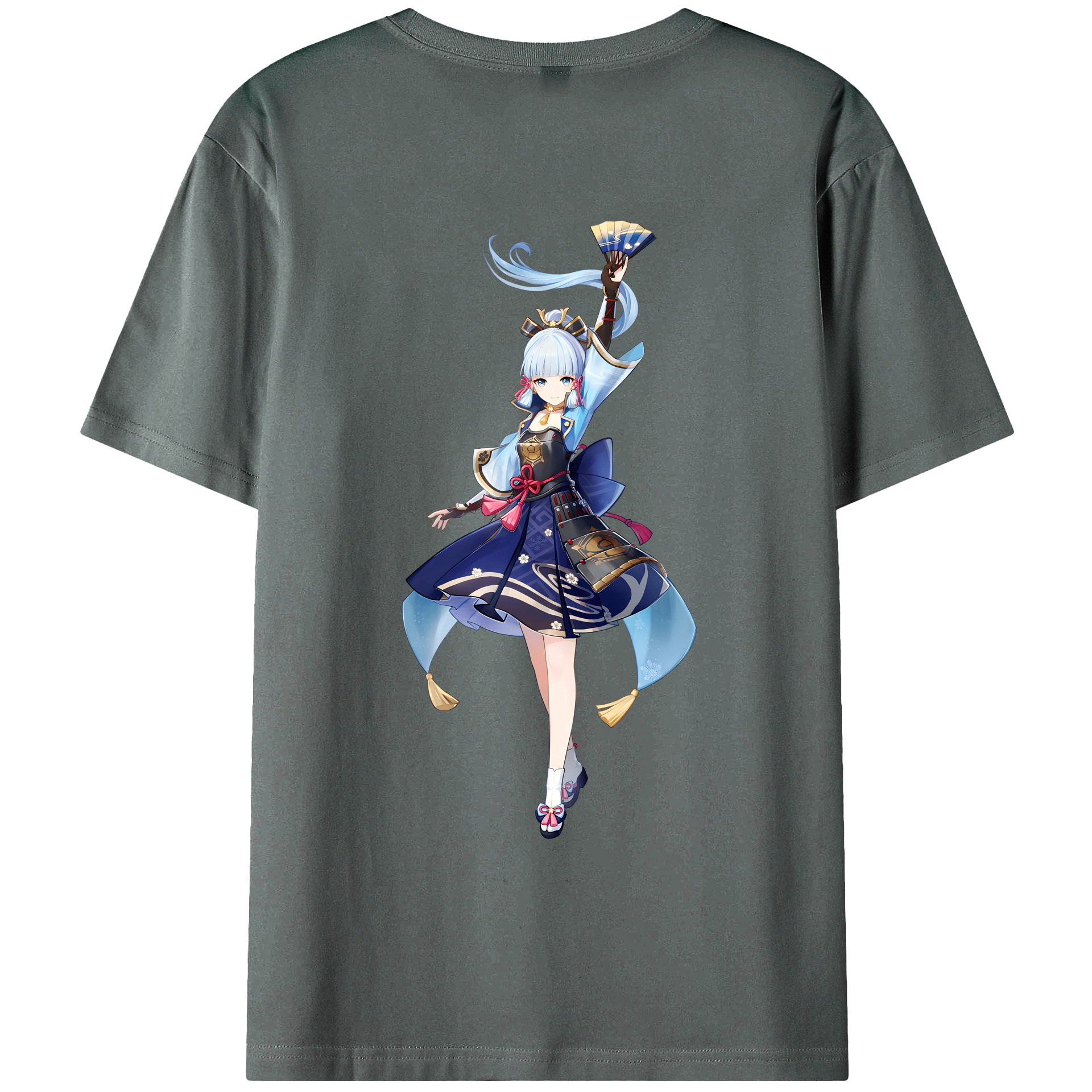げんし神 神里綾華 神宮寺レン genshin Kamimiya Ren 綿100％ メンズ半袖Tシャツ（バックプリント） 通気性